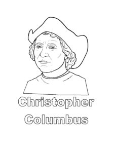 Christopher Columbus coloring page