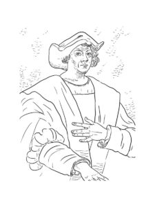 Christopher Columbus coloring page