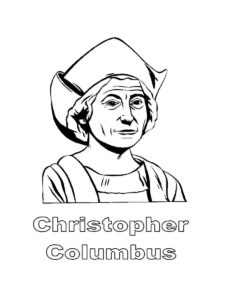 Christopher Columbus coloring page