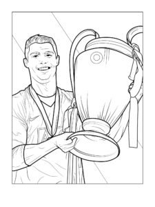 Cristiano Ronaldo coloring page