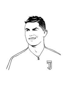 Cristiano Ronaldo coloring page