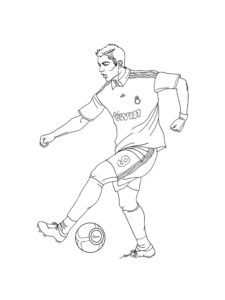 Cristiano Ronaldo coloring page