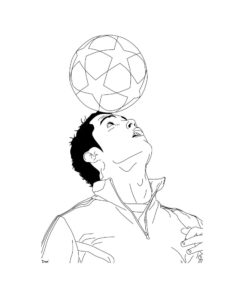 Cristiano Ronaldo coloring page