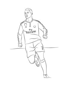 Cristiano Ronaldo coloring page