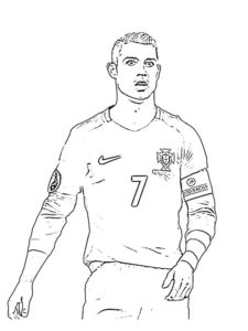 Cristiano Ronaldo coloring page