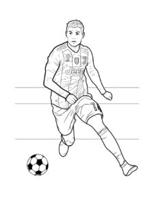 Cristiano Ronaldo coloring page