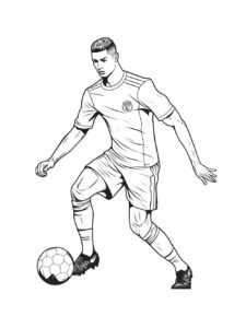 Cristiano Ronaldo coloring page