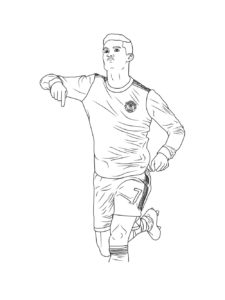 Cristiano Ronaldo coloring page