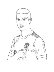 Cristiano Ronaldo coloring page