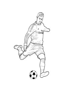 Cristiano Ronaldo coloring page