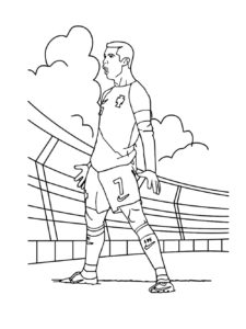 Cristiano Ronaldo coloring page