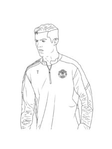 Cristiano Ronaldo coloring page