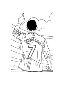 Cristiano Ronaldo coloring page