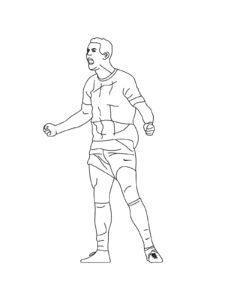 Cristiano Ronaldo coloring page