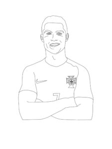 Cristiano Ronaldo coloring page