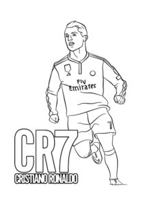 CR7 coloring page