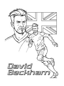 David Beckham coloring pages