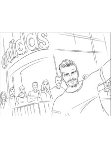 David Beckham coloring pages