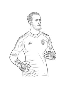 David de Gea coloring page