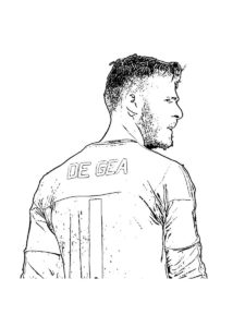 David de Gea coloring page