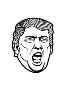 Donald Trump coloring page