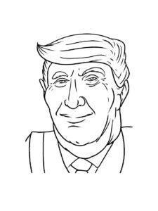 Donald Trump coloring page