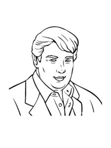 Donald Trump coloring page