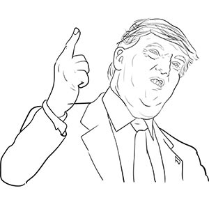 Donald Trump coloring pages
