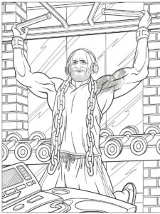 Dwayne Johnson coloring page