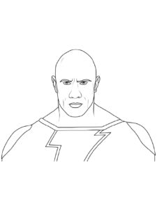 Dwayne Johnson coloring page