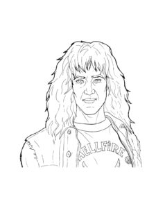 Eddie Munson coloring page