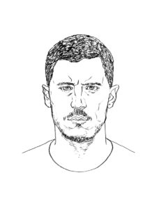 Eden Hazard coloring page