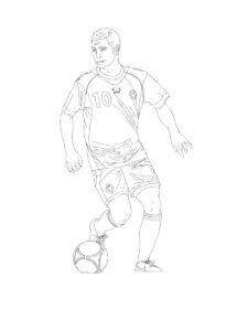 Eden Hazard coloring page