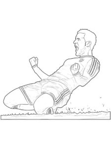 Eden Hazard coloring page