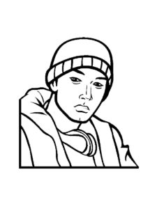 Eminem coloring page