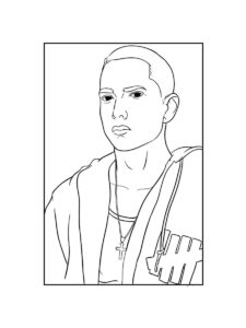 Eminem coloring page