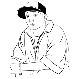 Eminem coloring pages