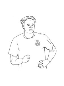 Erling Haaland coloring page