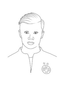 Erling Haaland coloring page