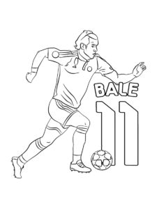 Gareth Bale coloring page