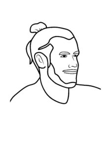 Gareth Bale coloring page