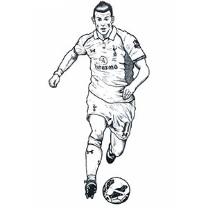 Gareth Bale coloring pages