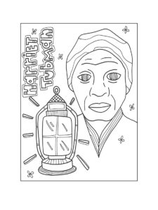 Harriet Tubman coloring page