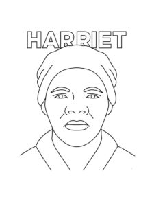 Harriet Tubman coloring page