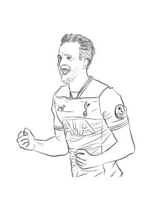 Harry Kane coloring page