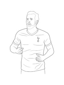 Harry Kane coloring page