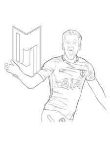 Harry Kane coloring page