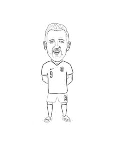 Harry Kane coloring page