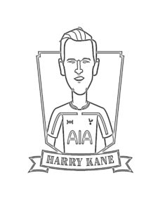 Harry Kane coloring page