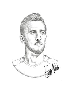 Harry Kane coloring page